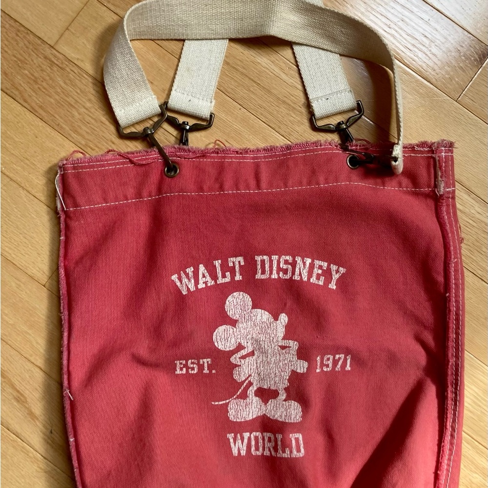 Used Walt Disney World Established 1971 Canvas Tote Shoulder Bag